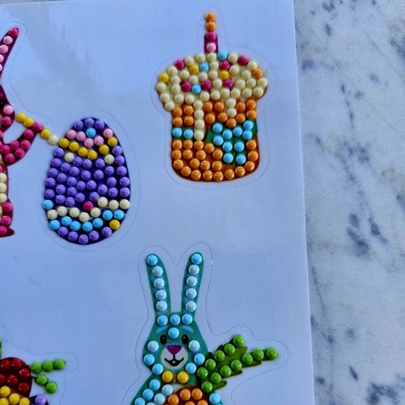 Easter Stickers Basket Stuffer Diamond Painted Stickers - Picture 4 of 6